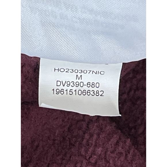 Jordan Essentials Pants Mens M Burgundy All Over Print Tapered Jogger Sweatpants - Picture 11 of 15